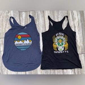Lot 2 band music Tank Tops MEDIUM Umphrey’s McGee and New Orleans Suspects women
